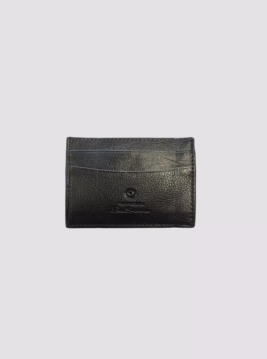 Affordable Black Men Koki Leather Card Holder Wallet - Black Wallets & Card Holders Ben Sherman