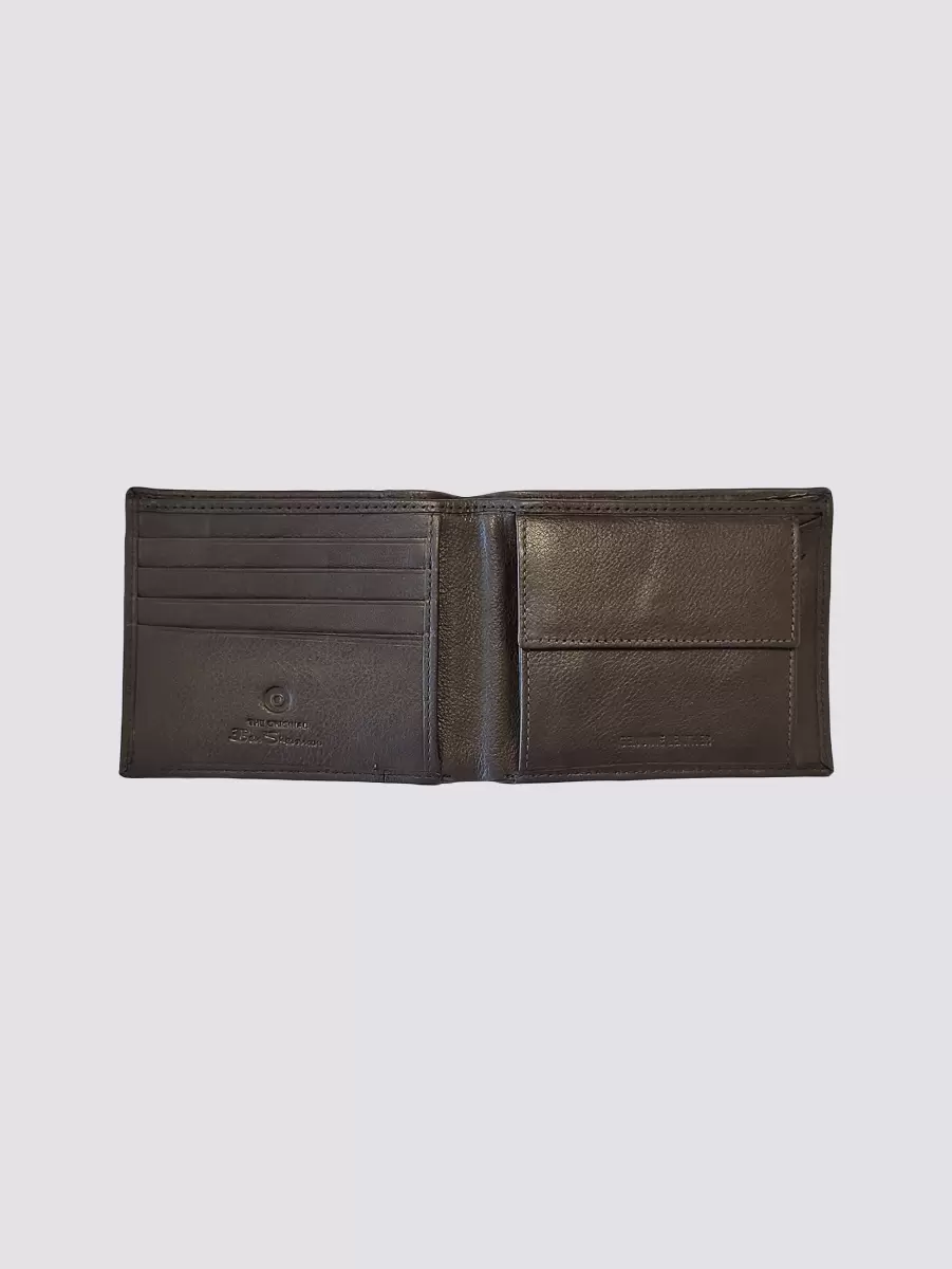 Quality Wallets & Card Holders Brown Men Irvine Bill Fold Leather Wallet - Brown Ben Sherman - 1