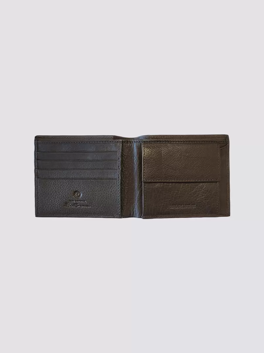 Ben Sherman Classic Men Brown Wallets & Card Holders Burns Bill Fold Leather Wallet - 1