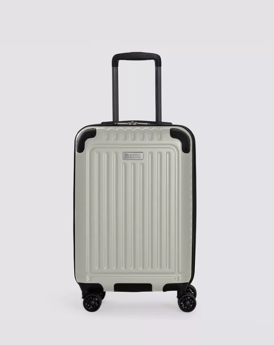 Men Intuitive Bags & Luggage Dover White Ben Sherman Sunderland 3-Piece Hardside Luggage Set - Dover White - 1