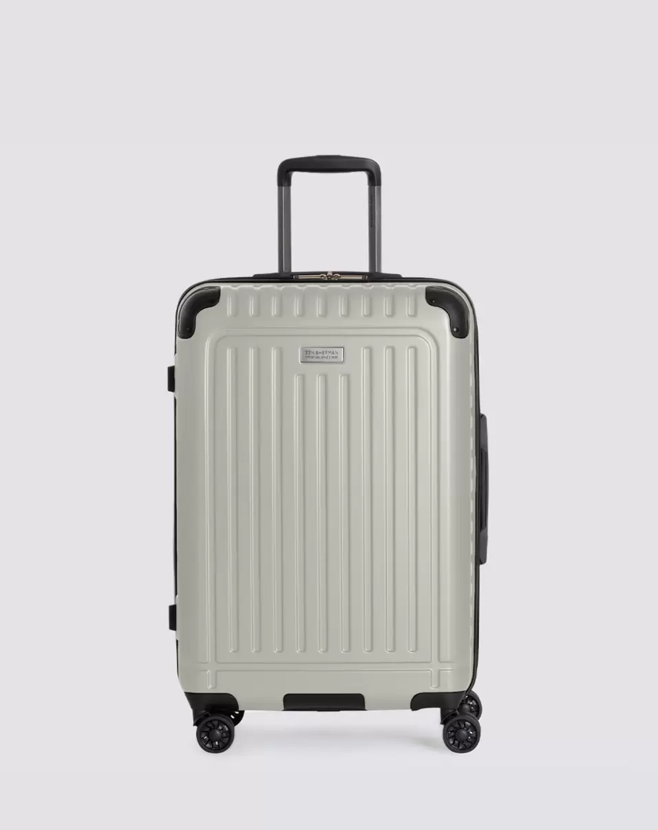 Men Intuitive Bags & Luggage Dover White Ben Sherman Sunderland 3-Piece Hardside Luggage Set - Dover White - 3