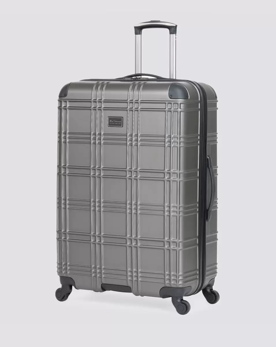 Men Extend Charcoal Bags & Luggage Ben Sherman Nottingham 3-Piece Hardside Luggage Set - Charcoal - 3