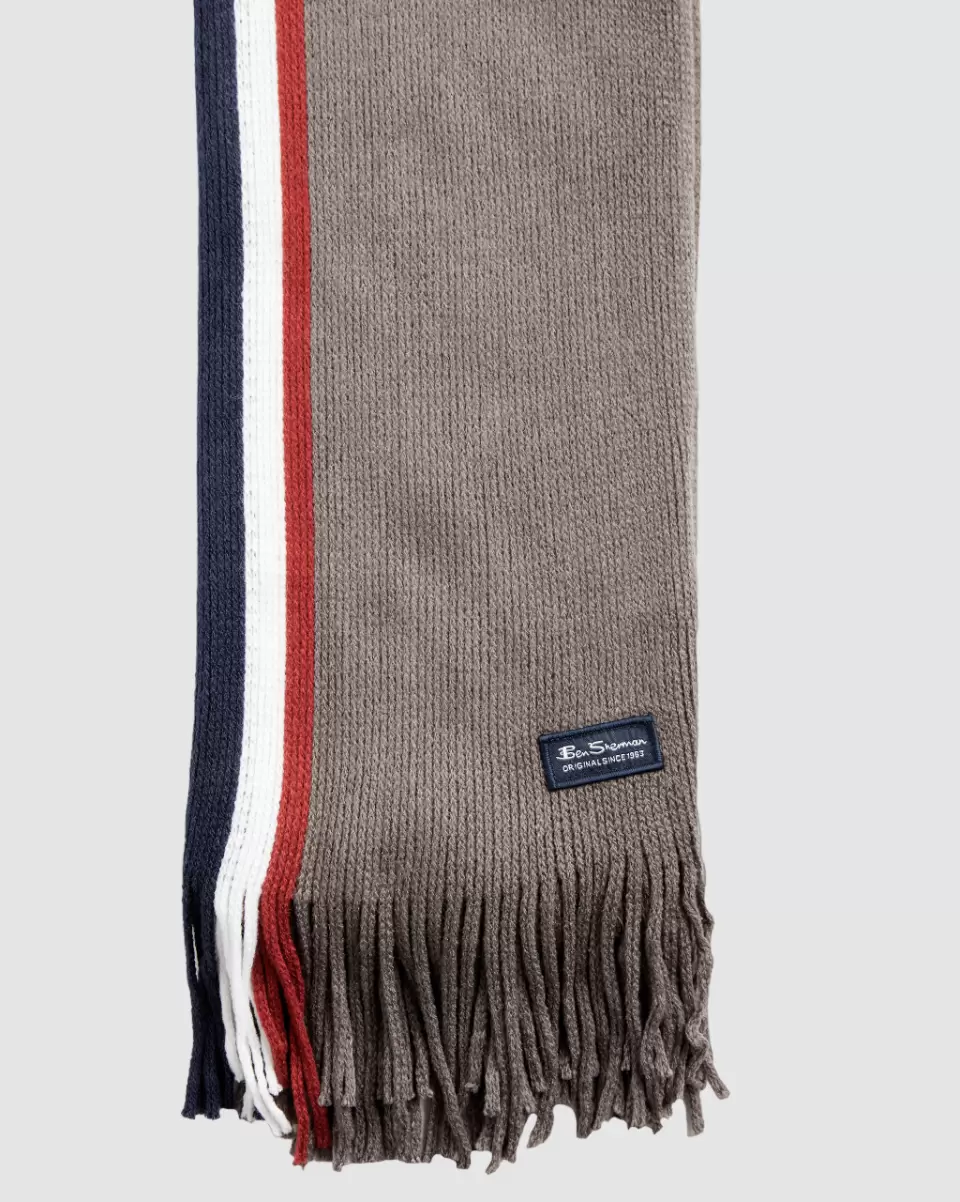 Inexpensive Mod Stripe Scarves & Cold Weather Signature Rochelle Mod Knit Scarf Ben Sherman Men - 1