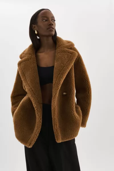 Brown Women Coats & Jackets Sophie | Sherpa Jacket Lamarque Accessible