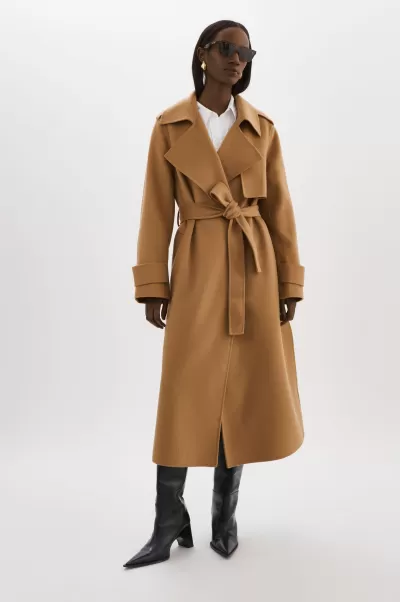 Lamarque Coats & Jackets Camel Cutting-Edge Women Margaret | Wool  Trench Coat