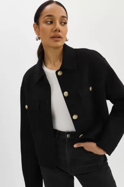 Women New Coats & Jackets Black Lamarque Christine | Wool Jacket