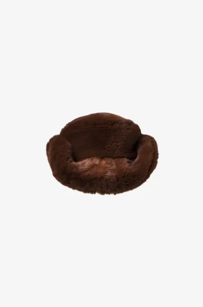 Women Lamarque Accessories Mel | Faux Fur Cowboy Hat Russet Advanced