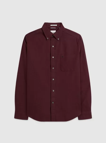 Uniform Flannel Shirt - Merlot Shirts Ben Sherman Budget-Friendly Men Merlot