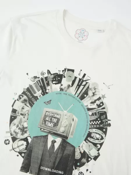 Ben Sherman Men Signature 2010S Graphic Tee Ivory Innovative T-Shirts & Graphic Tees