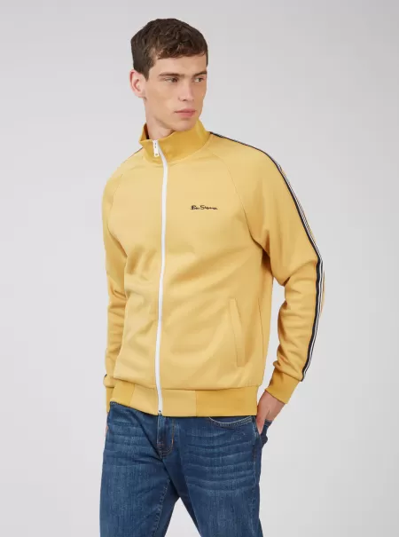 Signature Zip-Through Track Jacket - Sunflower Jackets & Outerwear Ben Sherman Sturdy Men Sunflower