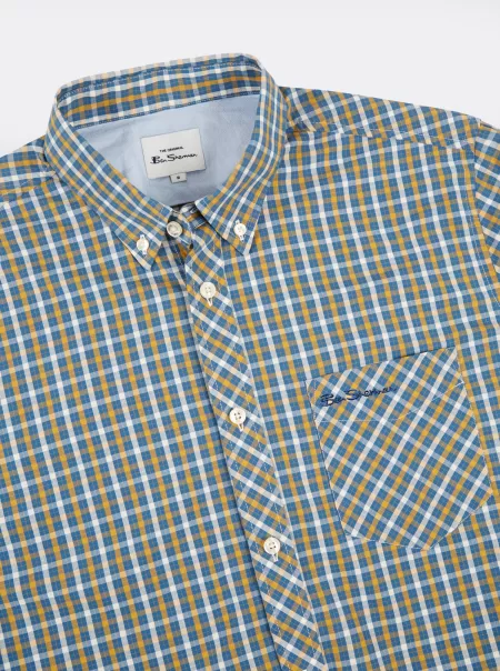 Lake Men Signature Long-Sleeve House Check Shirt - Lake Long Sleeve Shirts Superior Ben Sherman