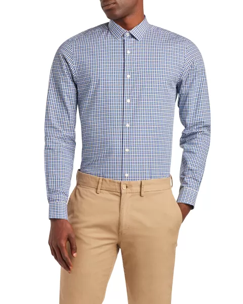 Long Sleeve Shirts Ben Sherman Madras Check Skinny Fit Dress Shirt - Multi Multi Unbeatable Price Men