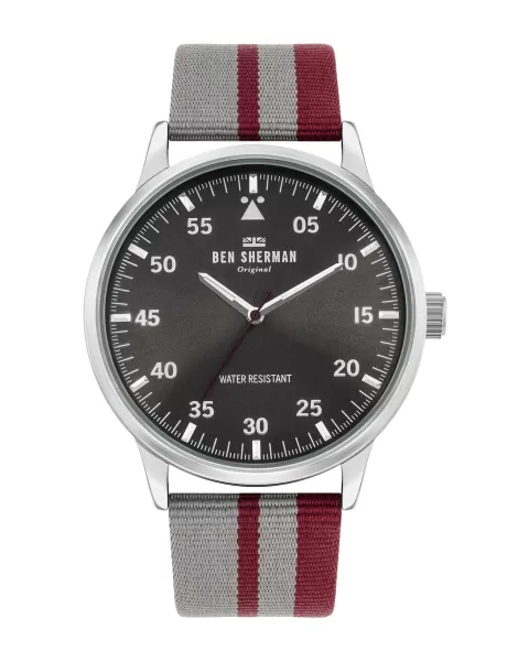 Ben Sherman Men Style Men's Daltrey Sport Watch - Grey/Grey/Silver Watches Grey/Grey/Silver