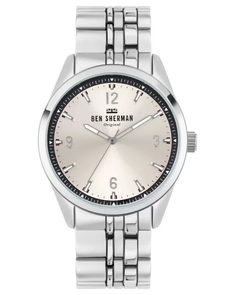 Men's Carnaby Mod Watch - Silver Men Silver Luxurious Ben Sherman Watches