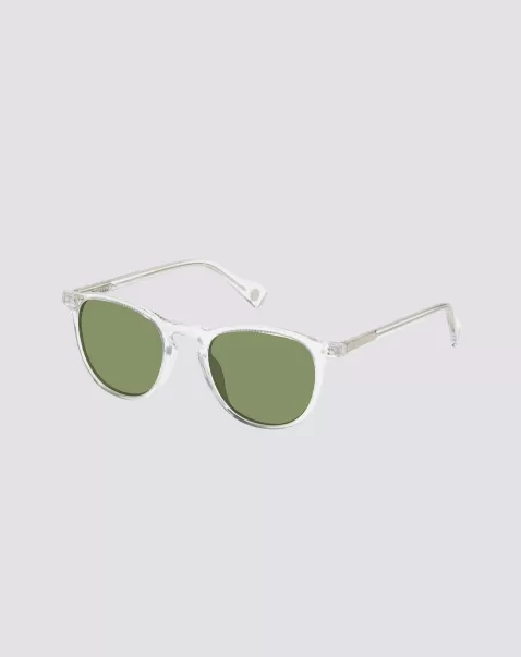 Crystal Sunglasses Manifest Ben Sherman Grove Polarized Round Eco Sunglasses - Crystal Men