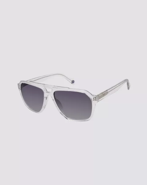 Durable Sunglasses Men Crystal Manor Polarized Oversized Eco Sunglasses - Crystal Ben Sherman