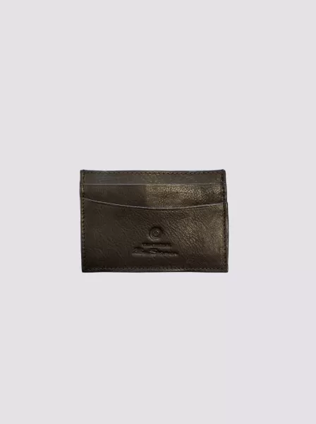 Ben Sherman Handcrafted Brown Koki Leather Card Holder Wallet - Brown Men Wallets & Card Holders