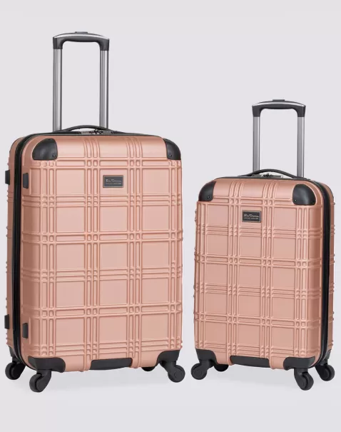 Ben Sherman Bags & Luggage Men Efficient Nottingham 2-Piece Hardside Luggage Set - Rose Gold Rose Gold